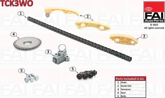 FAI AutoParts TCK3WO - Timing Chain Kit autospares.lv