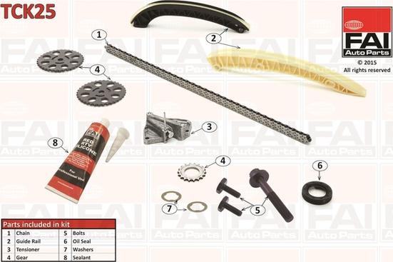 FAI AutoParts TCK25 - Timing Chain Kit autospares.lv