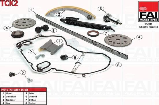 FAI AutoParts TCK2 - Timing Chain Kit autospares.lv