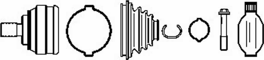 Farcom 134550 - Joint Kit, drive shaft autospares.lv