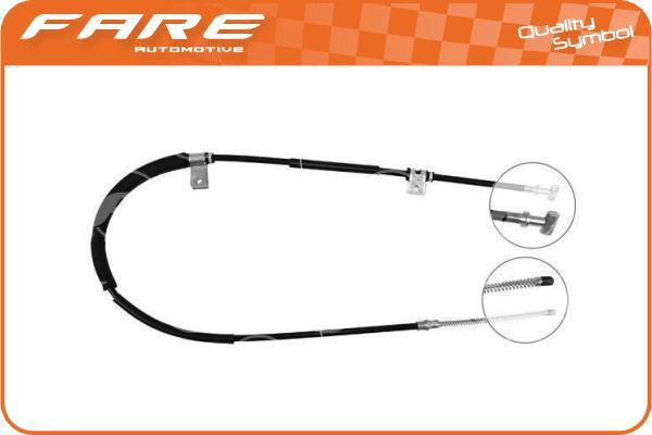 FARE SA 18976 - Cable, parking brake autospares.lv