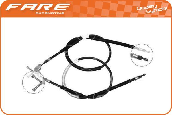 FARE SA 17618 - Cable, parking brake autospares.lv