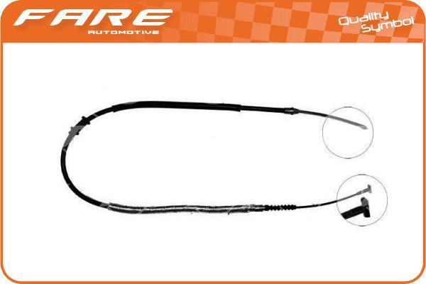 FARE SA 17679 - Cable, parking brake autospares.lv