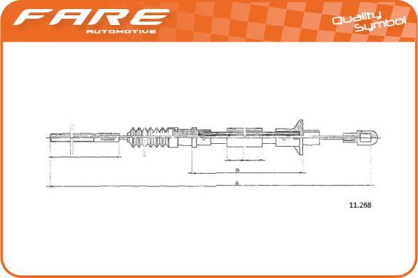 FARE SA 24712 - Clutch Cable autospares.lv