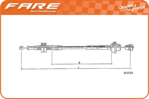 FARE SA 25739 - Accelerator Cable autospares.lv