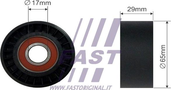 Fast FT44554 - Pulley, v-ribbed belt autospares.lv