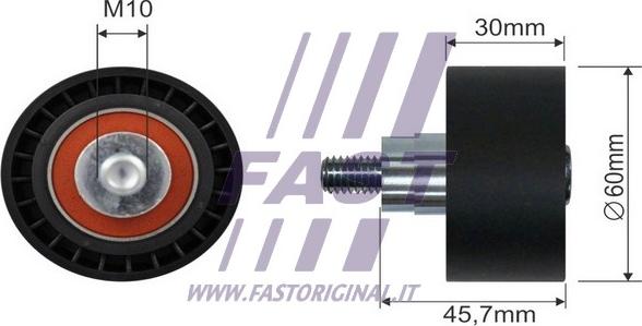 Fast FT44566 - Pulley, v-ribbed belt autospares.lv