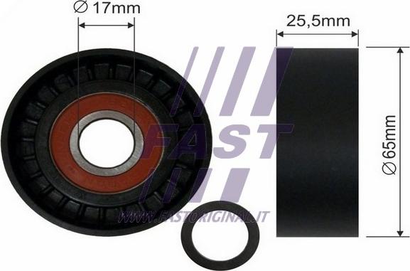 Fast FT44567 - Pulley, v-ribbed belt autospares.lv