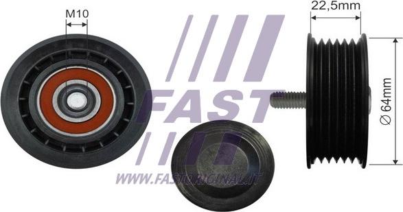 Fast FT44588 - Pulley, v-ribbed belt autospares.lv