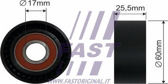 Fast FT44534 - Pulley, v-ribbed belt autospares.lv