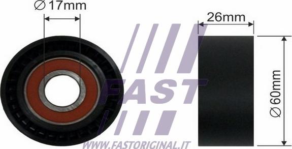 Fast FT44535 - Pulley, v-ribbed belt autospares.lv