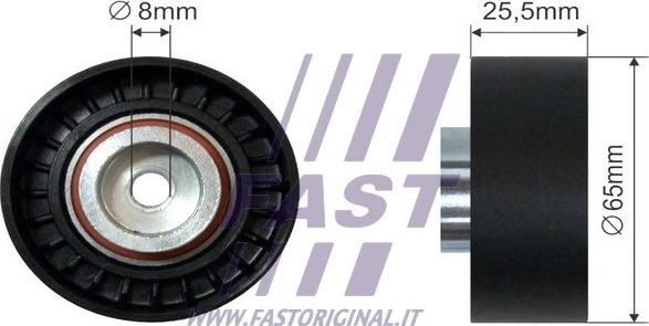 Fast FT44537 - Pulley, v-ribbed belt autospares.lv