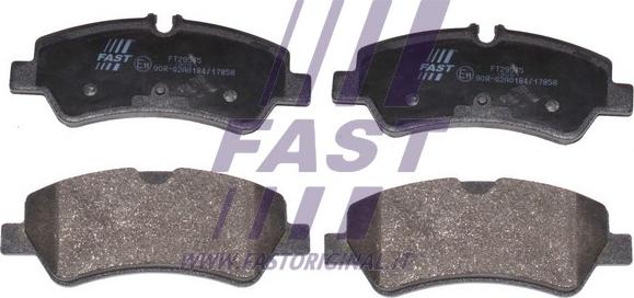 Fast FT29545 - Brake Pad Set, disc brake autospares.lv