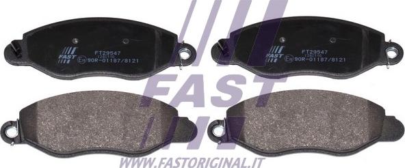 Fast FT29547 - Brake Pad Set, disc brake autospares.lv