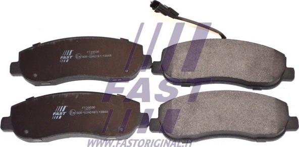 Fast FT29536 - Brake Pad Set, disc brake autospares.lv