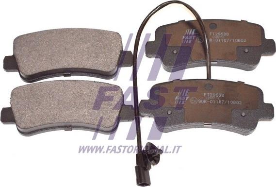 Fast FT29538 - Brake Pad Set, disc brake autospares.lv