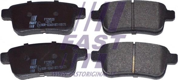 Fast FT29528 - Brake Pad Set, disc brake autospares.lv