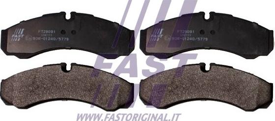 Fast FT29091 - Brake Pad Set, disc brake autospares.lv