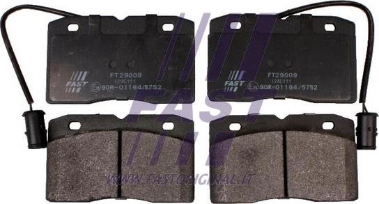 Fast FT29009 - Brake Pad Set, disc brake autospares.lv