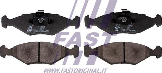 Fast FT29008 - Brake Pad Set, disc brake autospares.lv