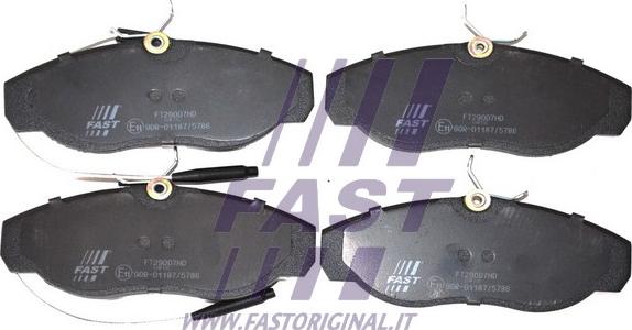 Fast FT29007HD - Brake Pad Set, disc brake autospares.lv