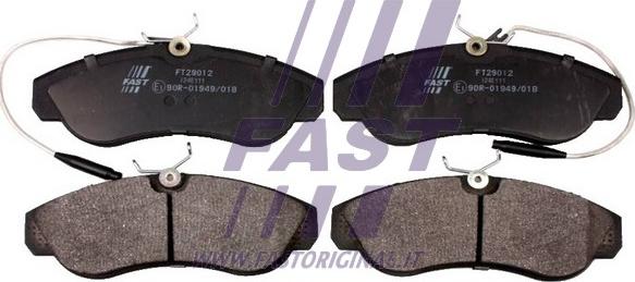 Fast FT29012 - Brake Pad Set, disc brake autospares.lv