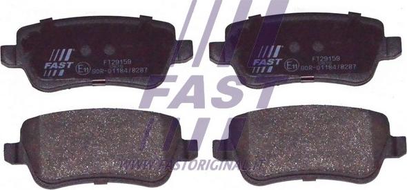 Fast FT29159 - Brake Pad Set, disc brake autospares.lv