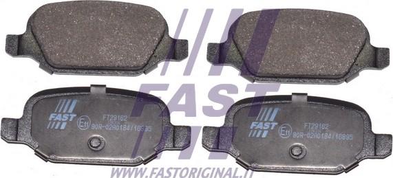 Fast FT29162 - Brake Pad Set, disc brake autospares.lv