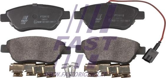 Fast FT29112 - Brake Pad Set, disc brake autospares.lv