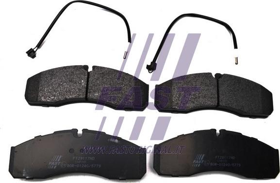 Fast FT29117HD - Brake Pad Set, disc brake autospares.lv