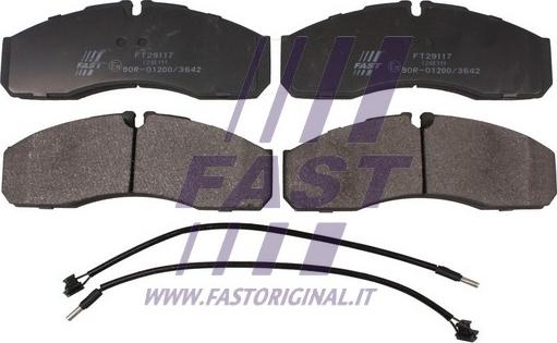Fast FT29117 - Brake Pad Set, disc brake autospares.lv