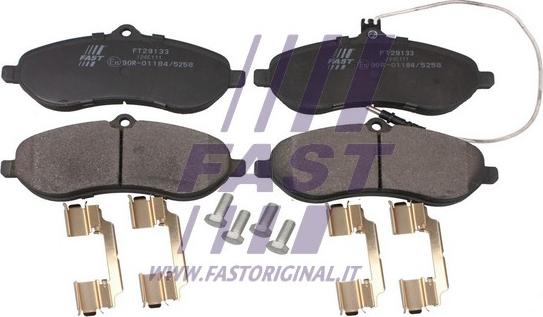 Fast FT29133 - Brake Pad Set, disc brake autospares.lv