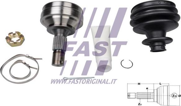 Fast FT25089K - Joint Kit, drive shaft autospares.lv