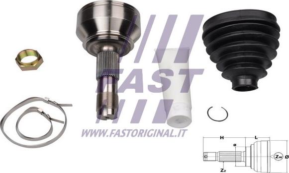 Fast FT25079K - Joint Kit, drive shaft autospares.lv