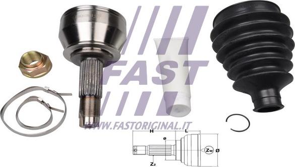 Fast FT25072K - Joint Kit, drive shaft autospares.lv