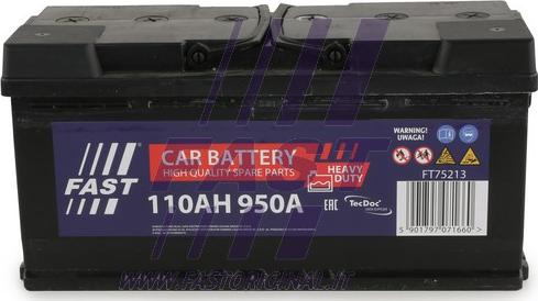 Fast FT75213 - Starter Battery autospares.lv