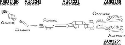 Faurecia AA96043 - Gasket, exhaust pipe autospares.lv