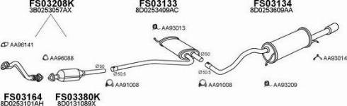 Faurecia AA96012 - Gasket, exhaust pipe autospares.lv