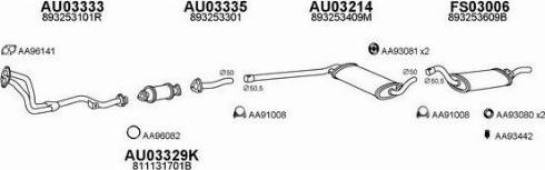 Faurecia AA96082 - Gasket, exhaust pipe autospares.lv