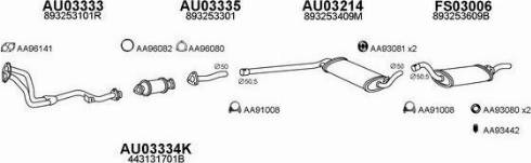 Faurecia AA96543 - Holding Bracket, silencer autospares.lv