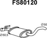 Faurecia FS80120 - Middle Silencer autospares.lv