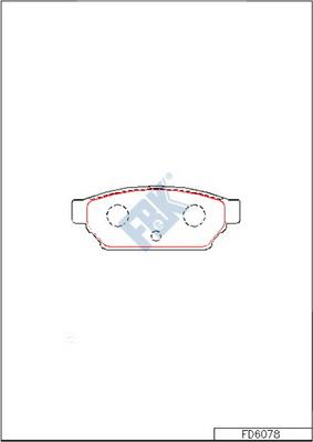 FBK FD6078 - Brake Pad Set, disc brake autospares.lv