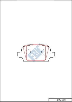 FBK FD33007 - Brake Pad Set, disc brake autospares.lv