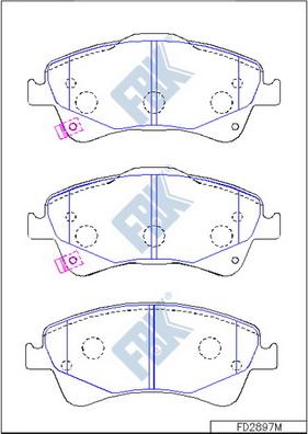 Textar TX0737 - Brake Pad Set, disc brake autospares.lv