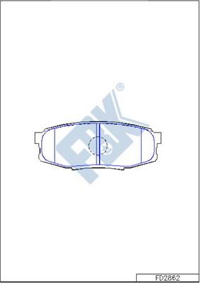 FBK FD2862 - Brake Pad Set, disc brake autospares.lv