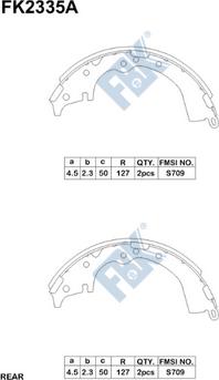 FBK FK2335A - Brake Shoe Set autospares.lv