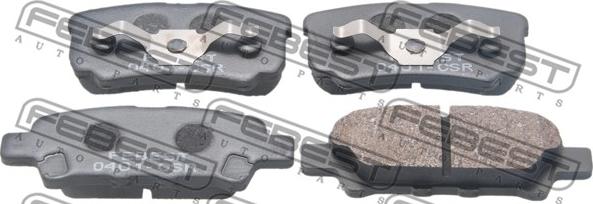 Febest 0401-CSR - Brake Pad Set, disc brake autospares.lv