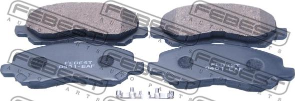 Febest 0401-EAF - Brake Pad Set, disc brake autospares.lv