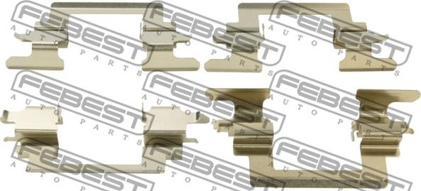 Febest 0403-CS1AF - Accessory Kit for disc brake Pads autospares.lv