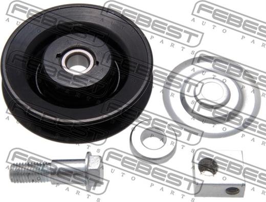 Febest 0487-V75 - Pulley, v-ribbed belt autospares.lv